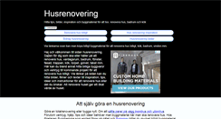 Desktop Screenshot of husrenovering.eu